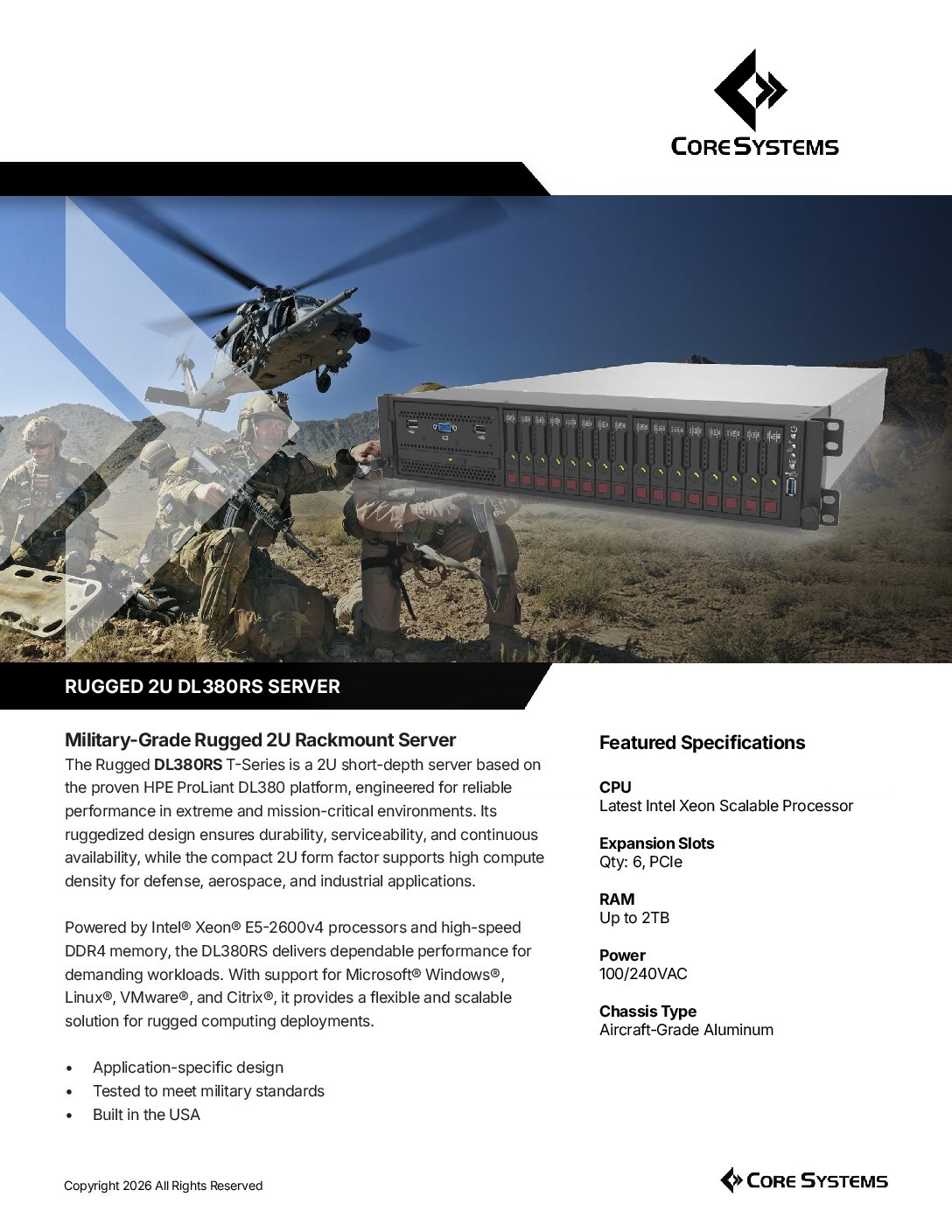 Datasheets - Core Systems