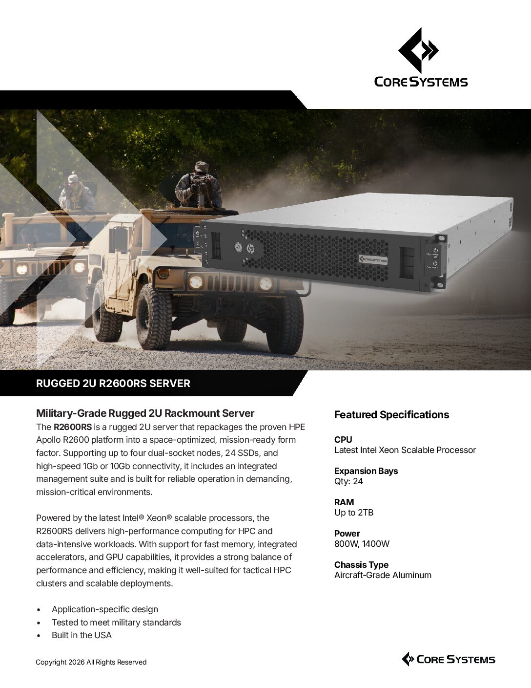 Datasheets - Core Systems