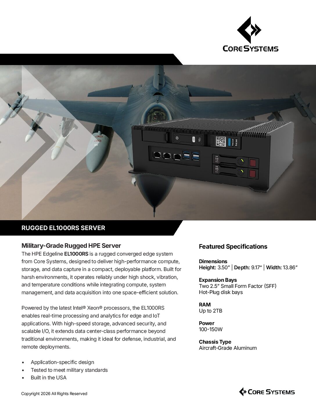 Datasheets - Core Systems