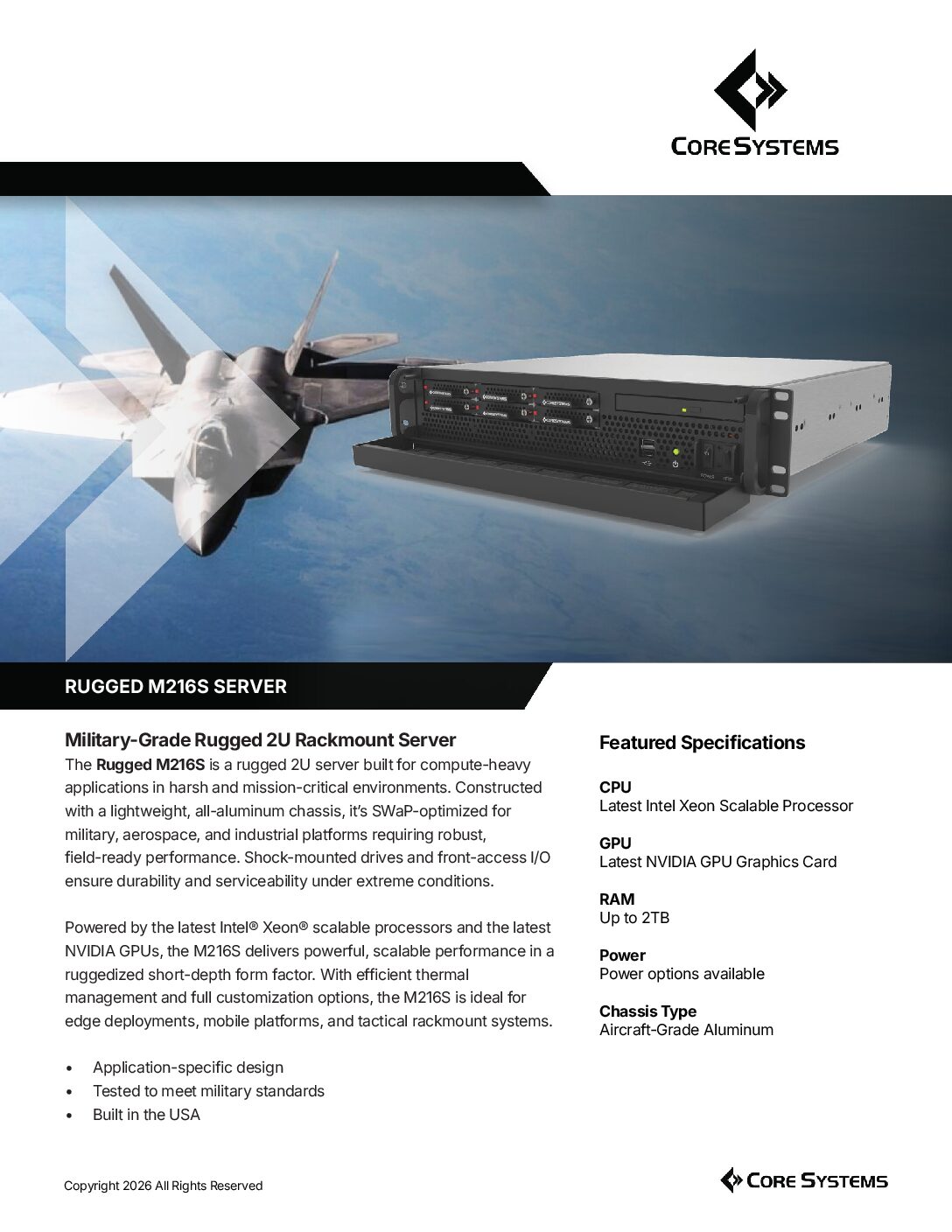 Datasheets - Core Systems
