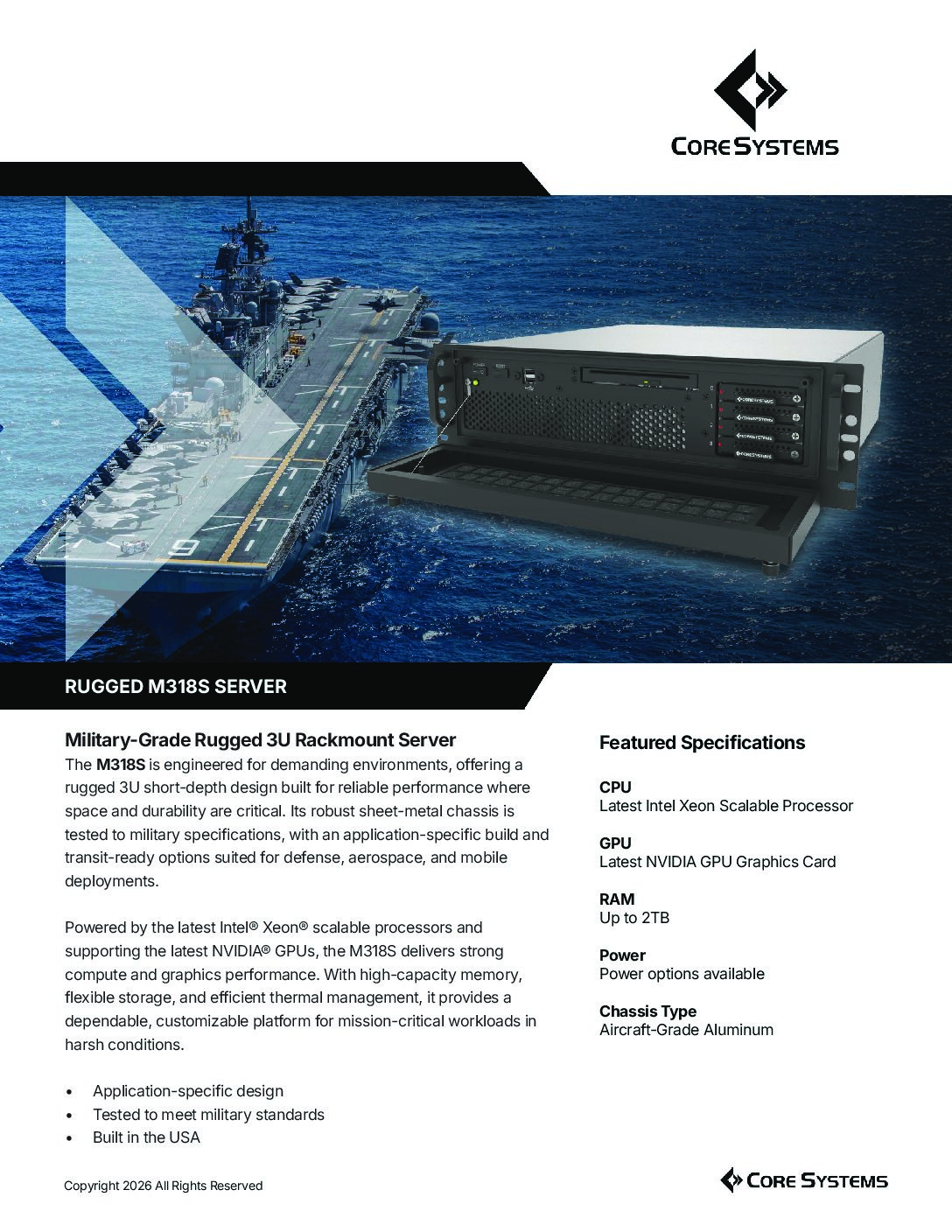 Datasheets - Core Systems