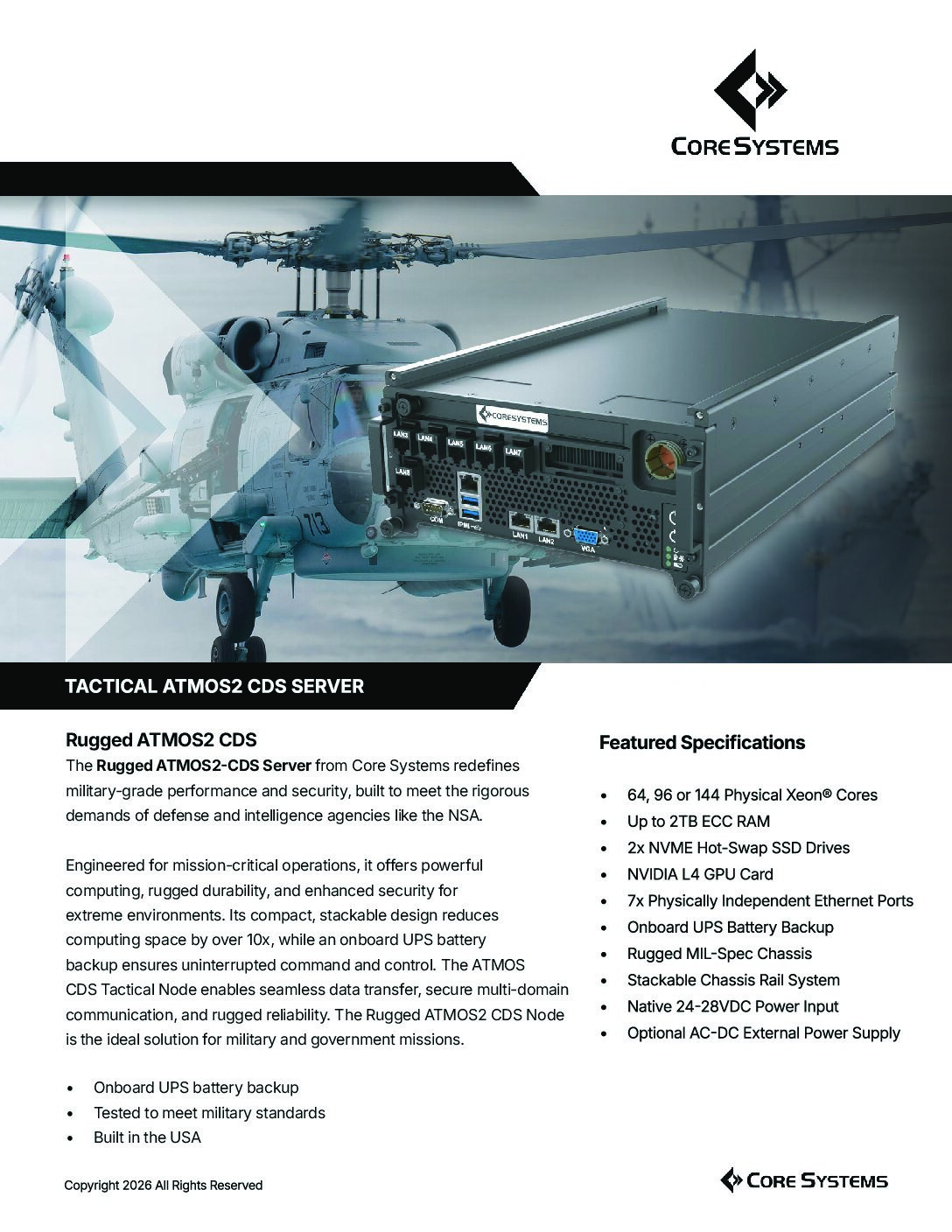 ATMOS2 CDS Datasheet